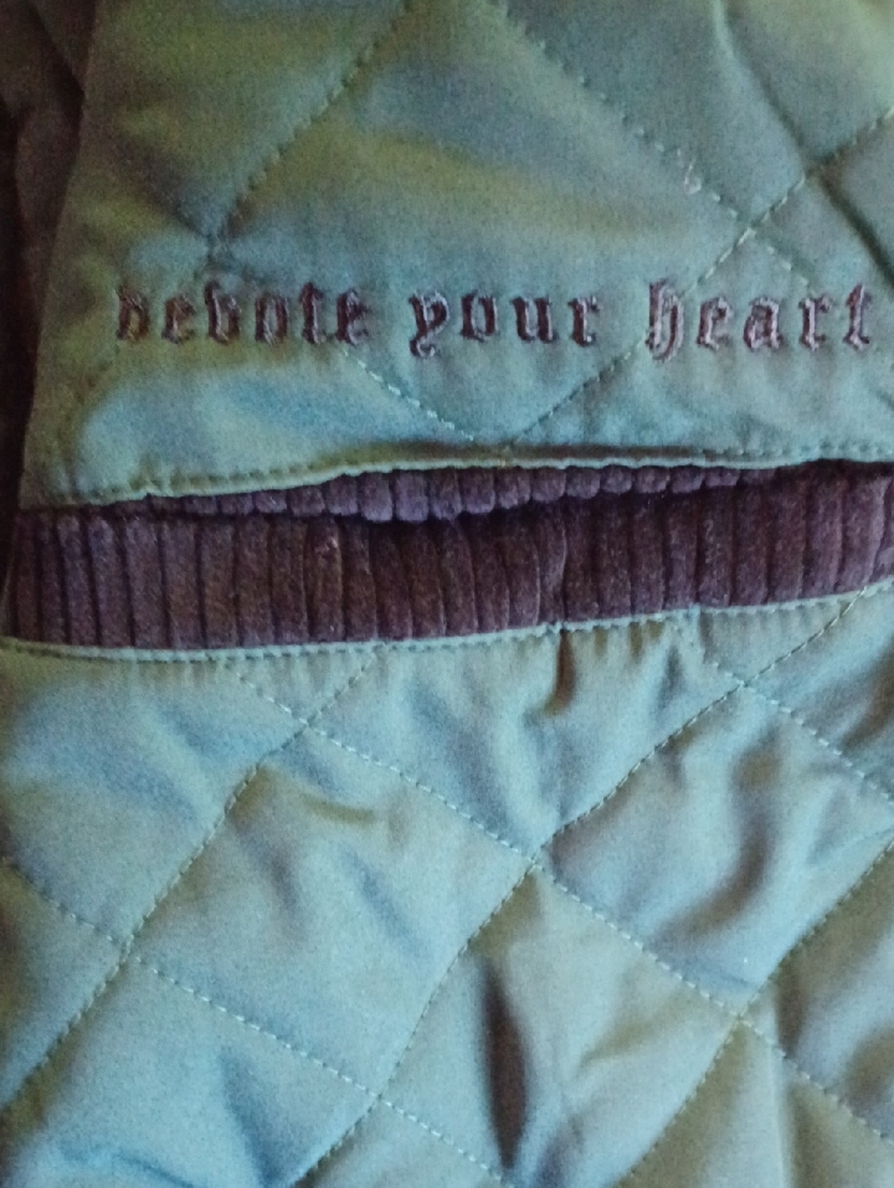 Attack On Titan Black/Green Men's Corduroy Quilt Lined Zip Jacket Size M NWOT - Picture 10 of 10